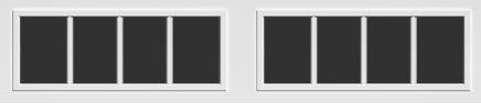 Standard Insulated Garage Door Windows