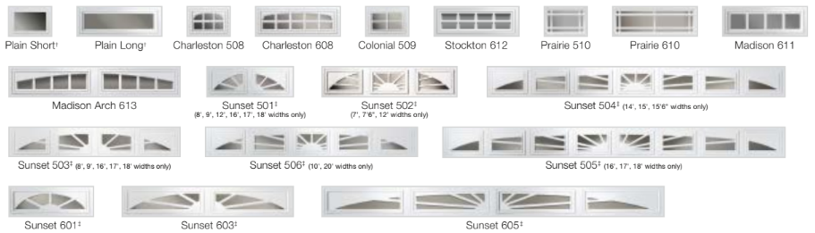 Standard Insulated Garage Door Windows
